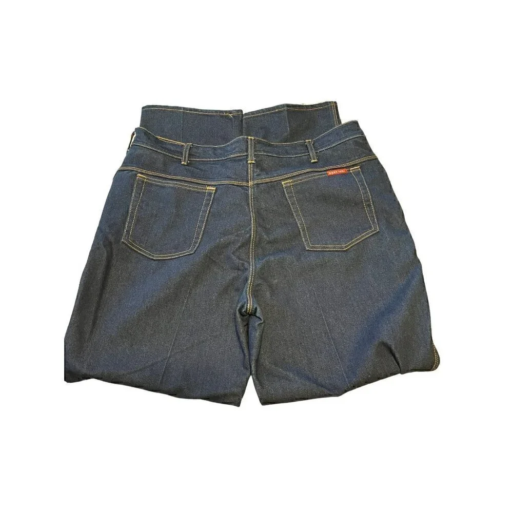 Women's Braxton Stretch Jeans 38/24 High Waist Straight Leg, Dark Wash - Picture 2 of 5